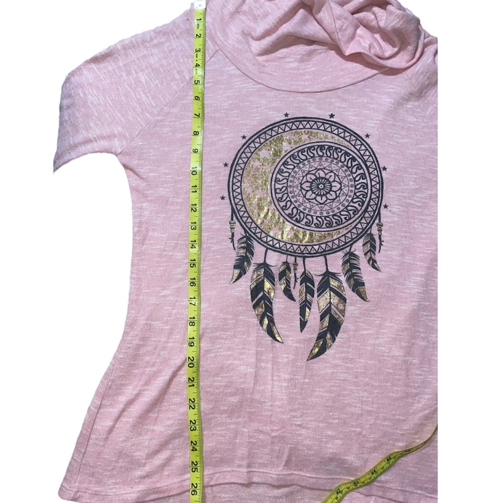 ‼️Pink Dream Catcher Cowl Neck Sweater - Picture 5 of 6